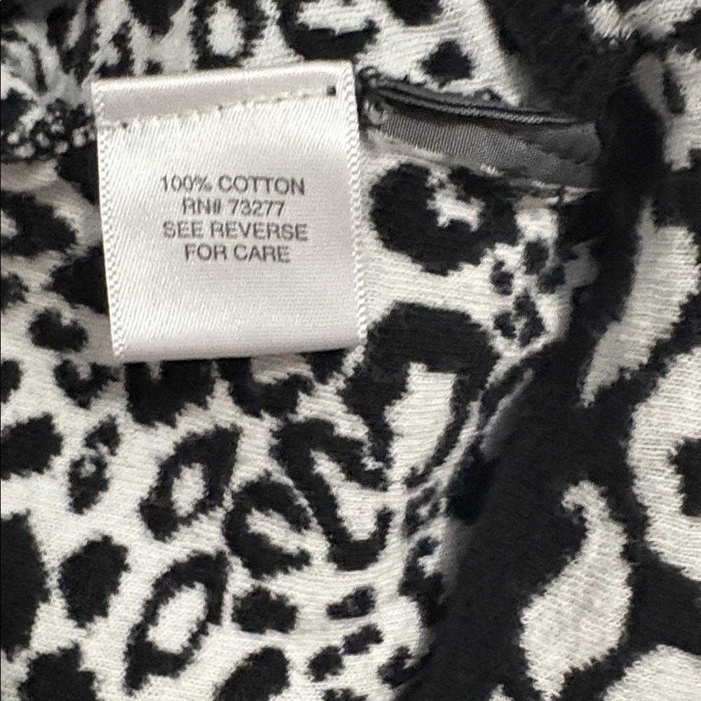 Dana Buchman Monochrome Leopard Print Cardigan - Picture 3 of 5